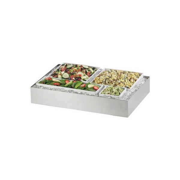 Cal-Mil 1399-55 Cater Choice Stainless Steel Housings 16"W x 24"D x 4-1/4"H 1399-55 - main